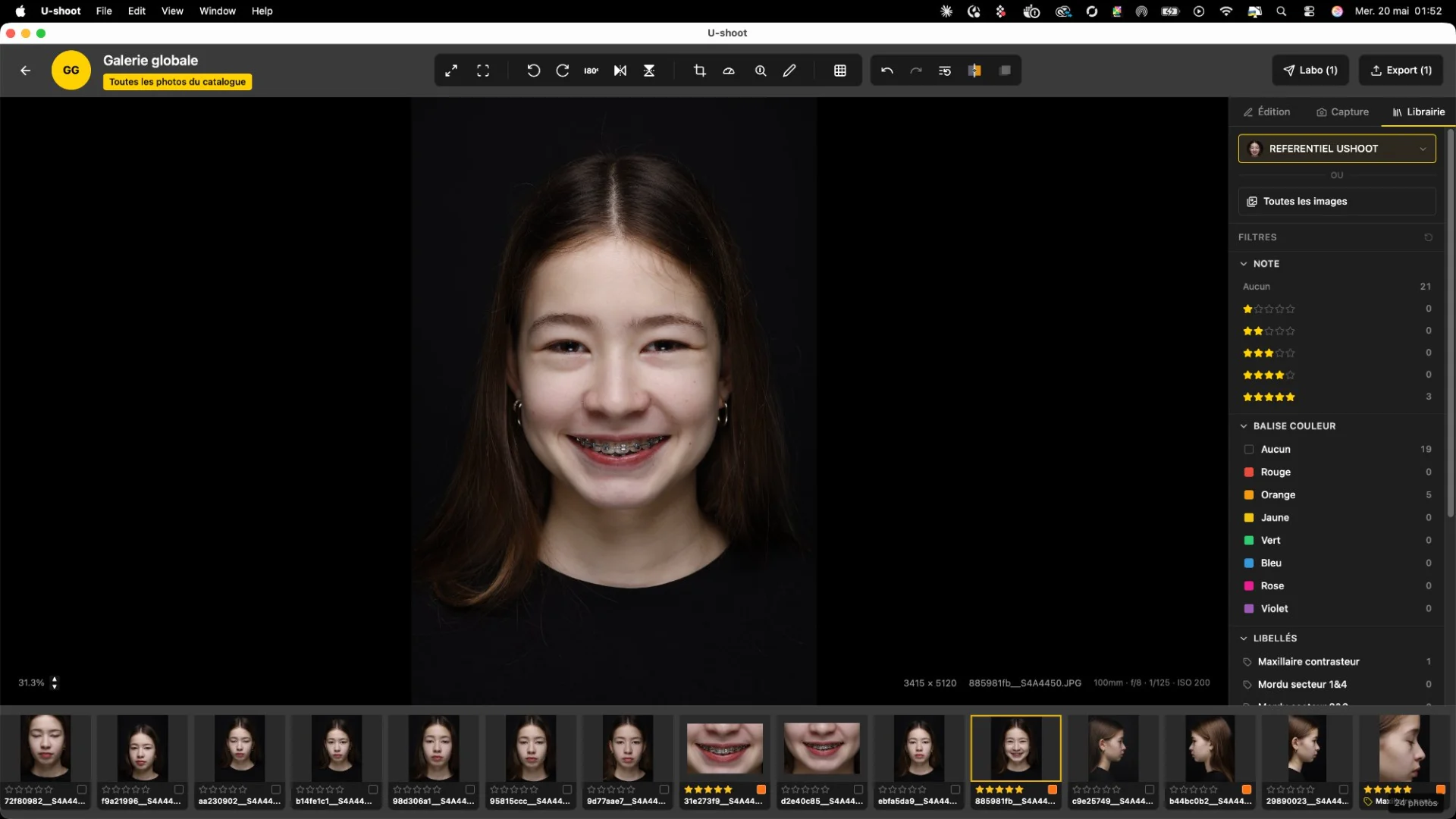 U-SHOOT — galerie globale, vue Librairie d'un patient